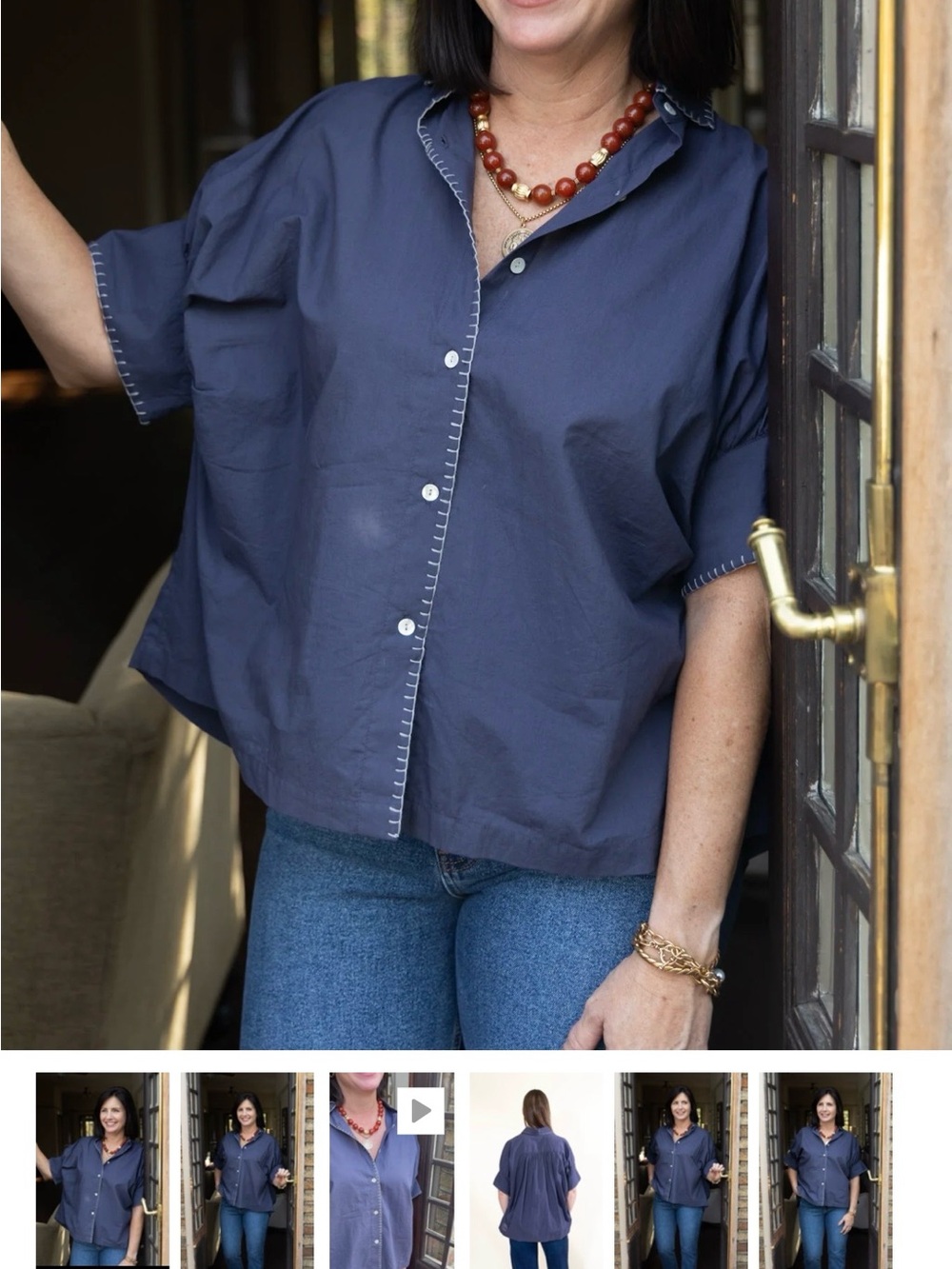 ExVoto Cass Blouse in Seaborn